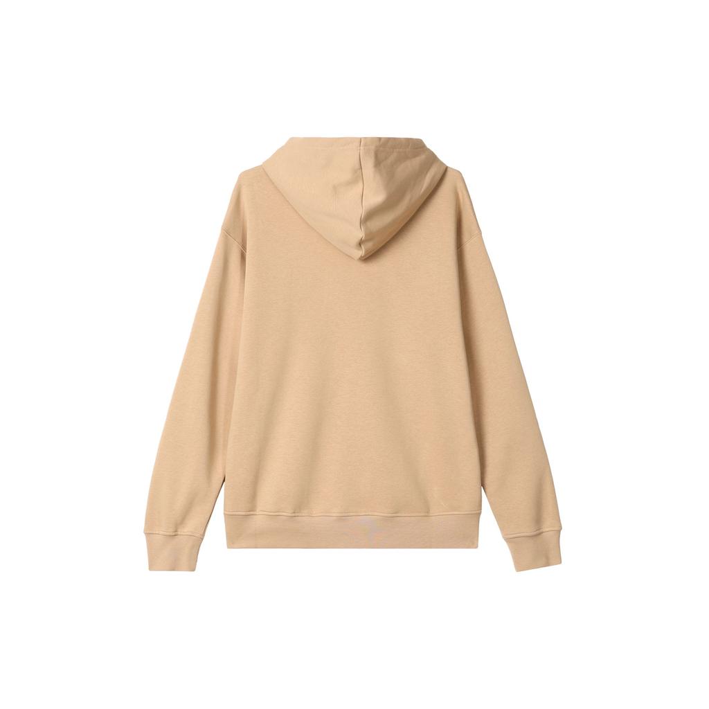 Jordan Essentials Logo Print Hoodie Long Sleeve Sweatshirt Men Tops Khaki FD7546-200