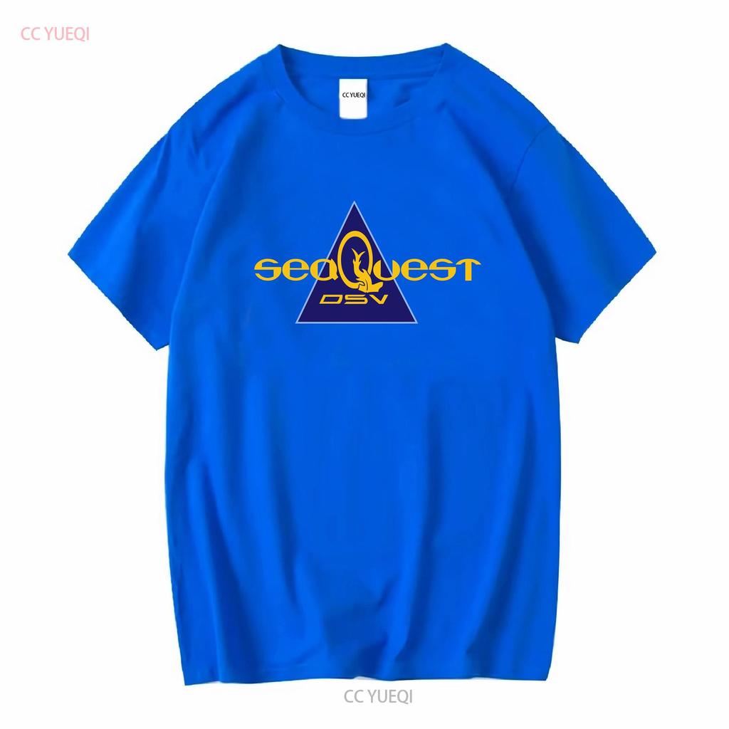 SeaQuest DSV T Shirt long or short sleeves vintage Washed Versatile Comfortable designer clothes Casual Unisex Slightly graphic