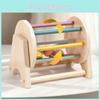 Wooden Montessori Tabletop Rolling Drum Children Coordination Training Toy