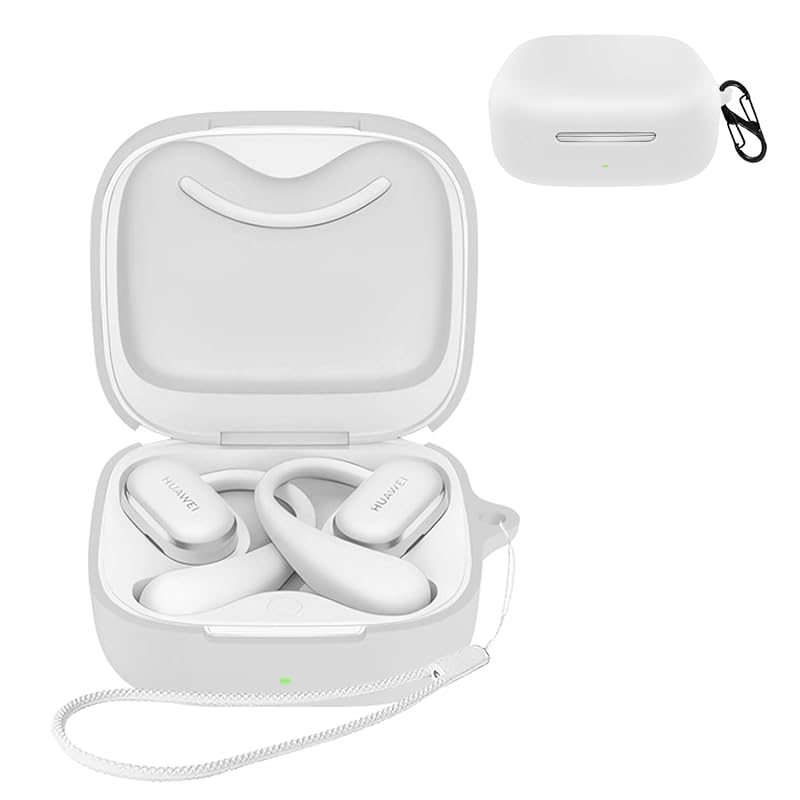 

For HUAWEI FreeArc case [HVUYAL] Equipped with a hook to prevent loss lightweight Scratch prevention dustproof Hard to get hurt Soft silica gel sports