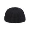 Bonnet  Hat Solid Color Women Skullcap Knitted Brimless Hat Korean Style Beanie Hats Men Docker Cap
