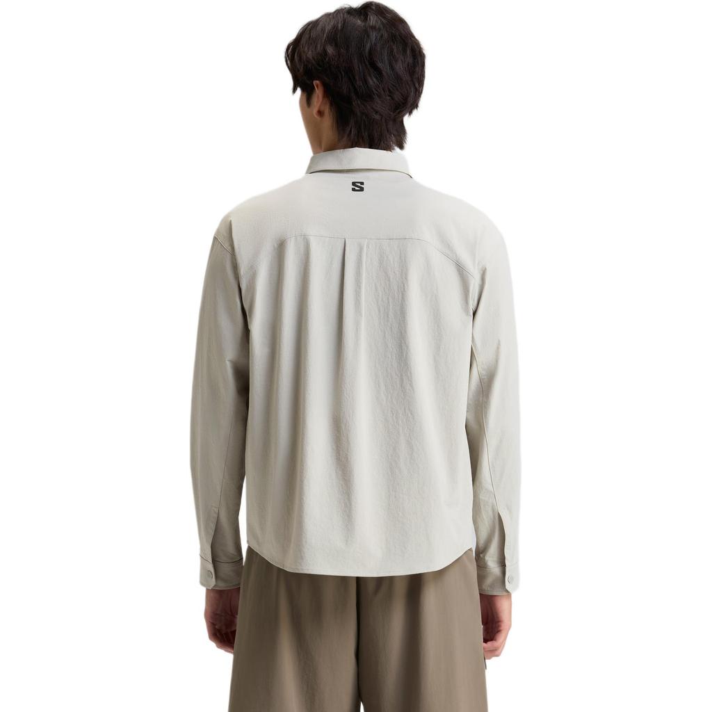 Salomon Pl Long Sleeve Woven Outdoor Hiking Shirt Men shirts LD0176500
