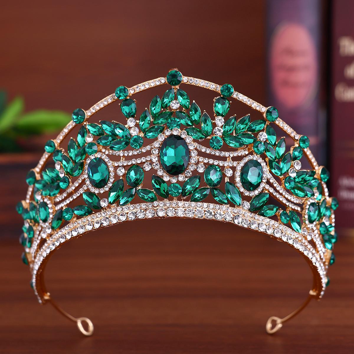 

Роскошная свадебная корона головной убор европейская и американская водяной бриллиант свадебная корона аксессуар для волос свадебная прическа пучок аксессуар повязка для волос