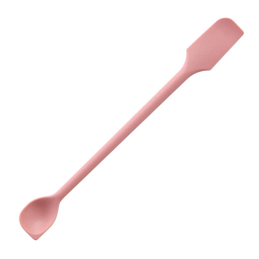 Silicone Spatula Set Double-Headed Scraper Cosmetic Jam Cream Deep Bottle Mini Spatula Lengthened Small Tip Spa Makeup Tool