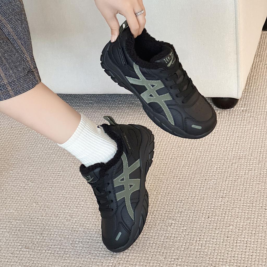 Retro German Training Shoes Women's New Autumn and Winter Heightening Casual and Versatile Forrest Gump Shoes Soft-soled Cotton Warm Sports Shoes