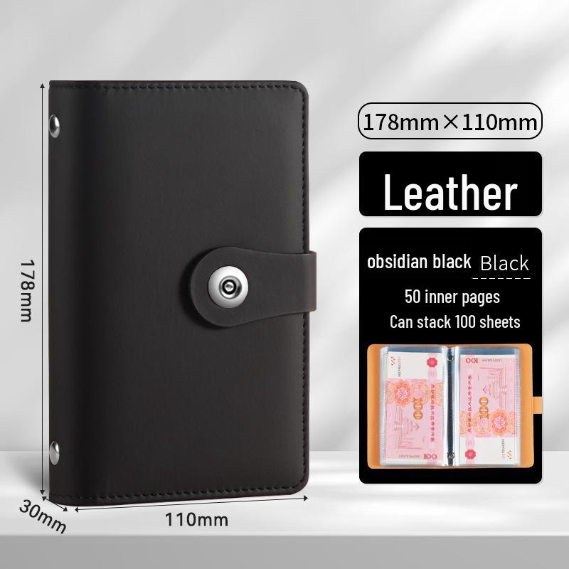 2024 Large Capacity Cash Savings Book with Password Lock - Portable Financial Management and Receipt Storage