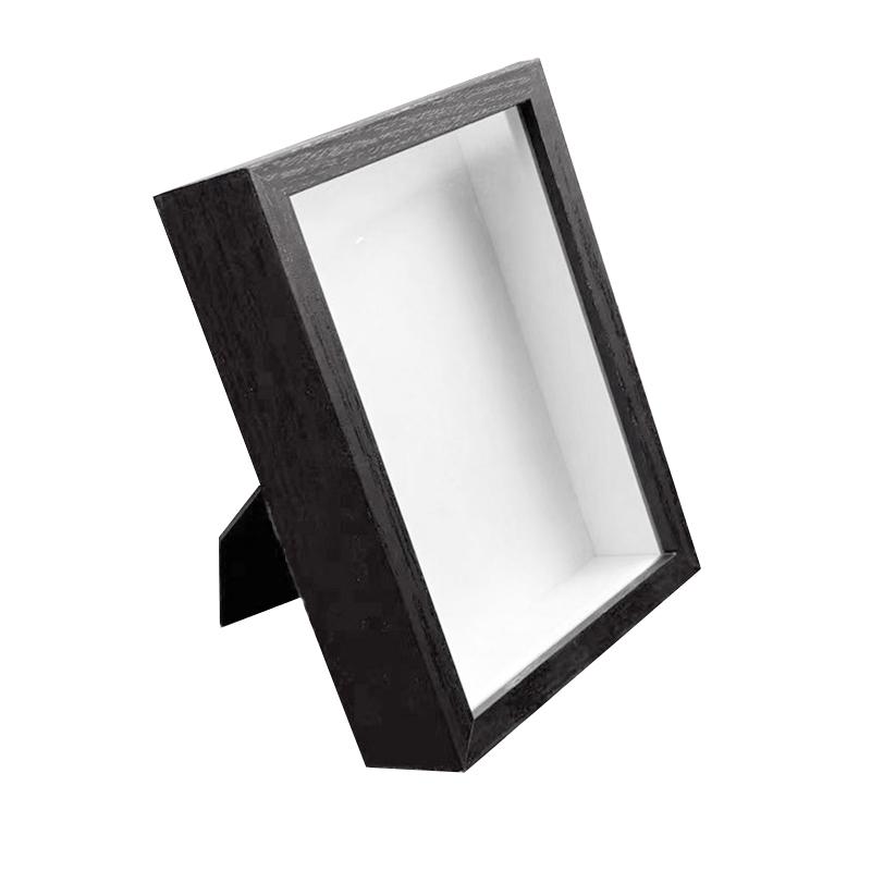 

1 шт., прямоугольная ручная работа, деревянная фоторамка, художественный стиль, сухоцвет, хранение, современная простая полая 3 см, украшение для дома