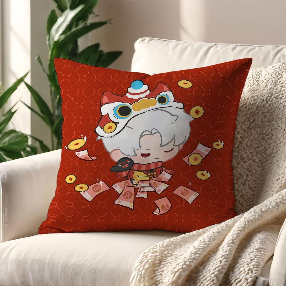 Game Love and Deepspace new year cushion cover Pillow Cover Decoration Room Home Sofa living Office Car Nordic Simplicity