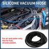 INFINAUTO Silicone Vacuum Tube Hose Engine 16.4FT 3/16" 5mm ID 2.5mm Thickness Car Automotive Vacuum Line Silicone Black High Temperature