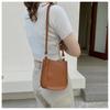 Accessory PU Leather Shoulder Bag Square Bag Zipper Crossbody Bag Versatile Lightweight Handbag Outdoor