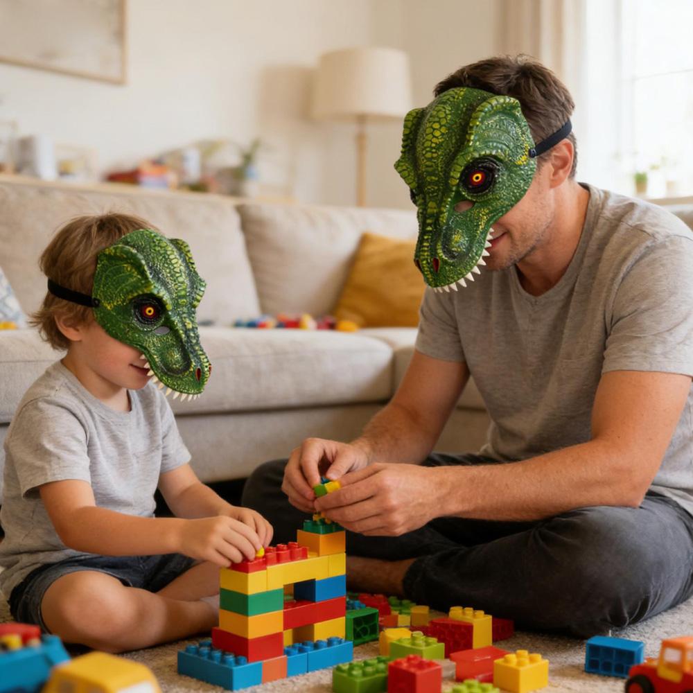 Funny Dinosaur Monster Mask Cosplay Animal Dragon Head Tyrannosaurus Rex Masks Carnival Halloween Dress Up Party Costume Props