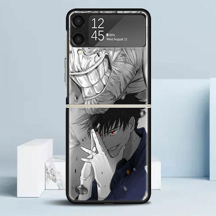 Kaisen J-Jujutsu Fushiguro Megumi Phone Case For Samsung Galaxy Z Flip7 Flip6 5G Flip5 Flip4 Flip3 ZFlip 7 6 3 4 5 Shockproof Ba