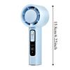 Mini Turbo Fan Led Display Handheld Rechargeable Fan Electric Air Duster  Emergency Escape Function