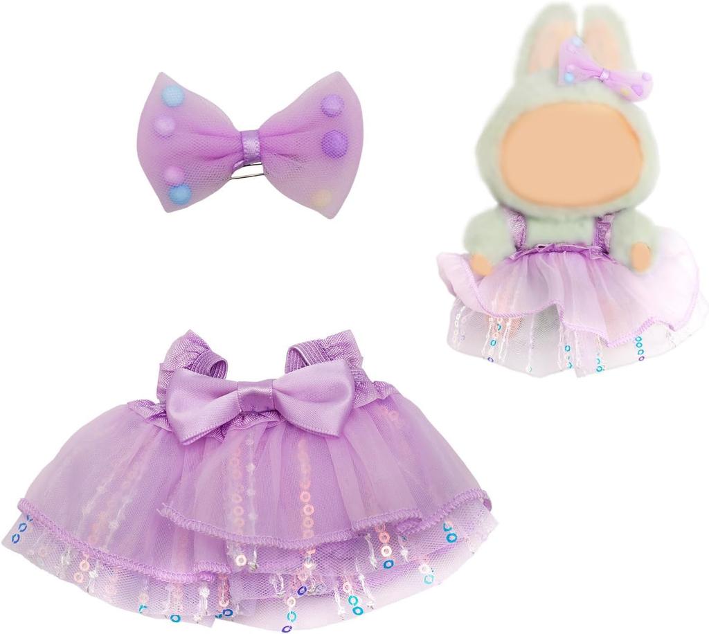 Ruokey Plush Toy Clothes (Clothes Only) 15cm 17cm Plush Doll Clothes Doll Outfit Cute Costume Dress Up DIY Accessory Doll Suit Jumpsuit Photo Path