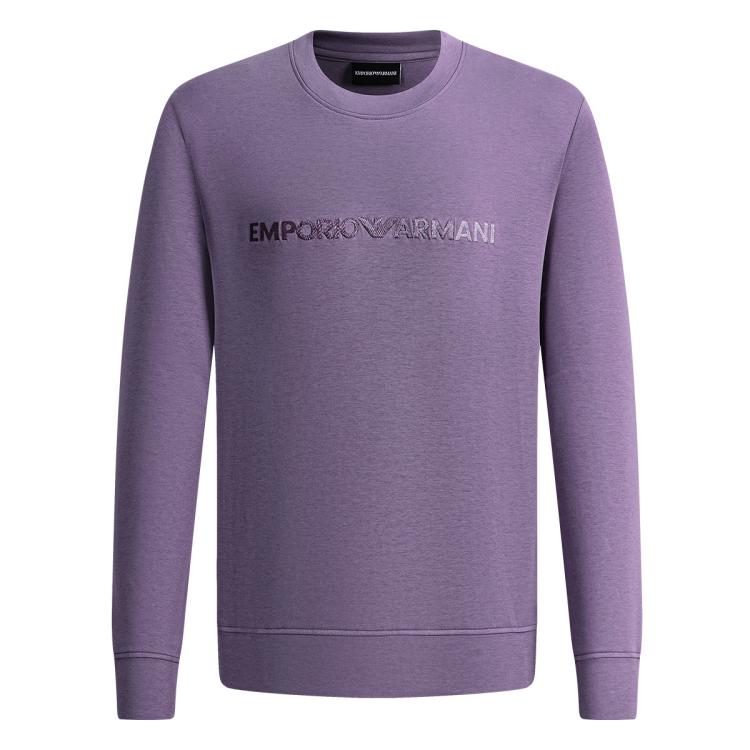Emporio Armani Solid Logo Print Crew Neck Sweatshirt Unisex sweatshirt 3D1M70-1JHSZ-06I6 S