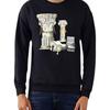 VERSACE Sweatshirts Men's Black Crew Neck Moderate Regular 1010711-1A07775-1B000