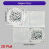 20pcs Disposable Napkins with Flower Pattern Print for Wedding,Parties,and Daily Use for Thanksgiving Fall Christmas Table Decoration