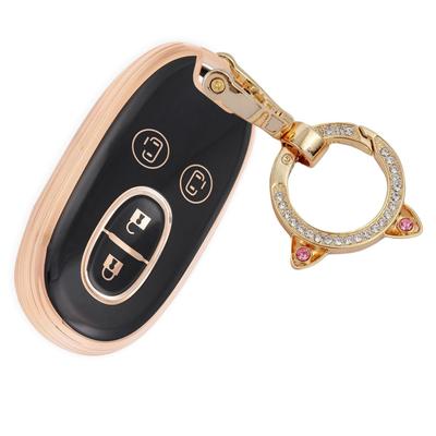 ZANEKO Alto Key Case Compatible Suzuki Wagon R Key Cover Lukes Smart Key Case Key Holder, Gold Black A