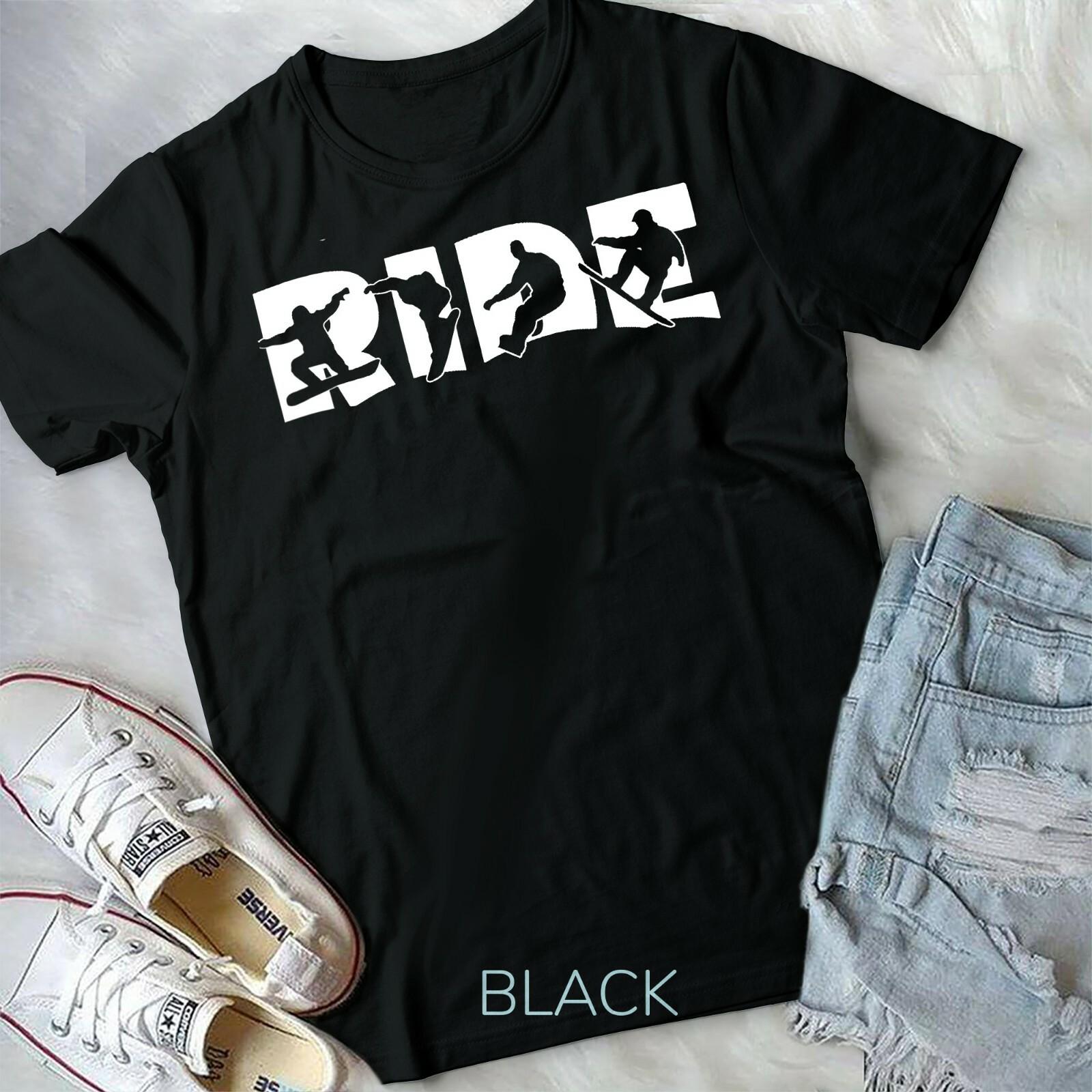 RIDE Snowboard T-shirt Snowboarding Gift Snowboarding Unisex Form T-shirt L