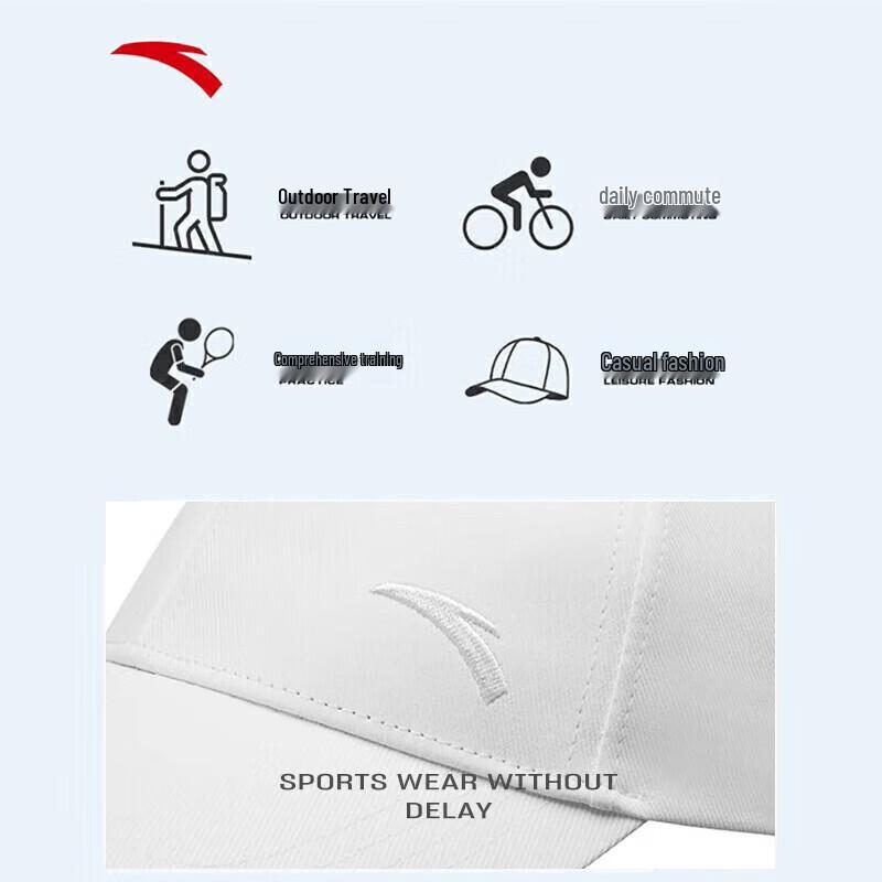 Anta Breathable Embroidered Sports Baseball Cap