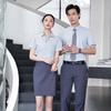 Unisex Professional Long Sleeve Silk Modal Shirt with Logo for Property Management Workwear