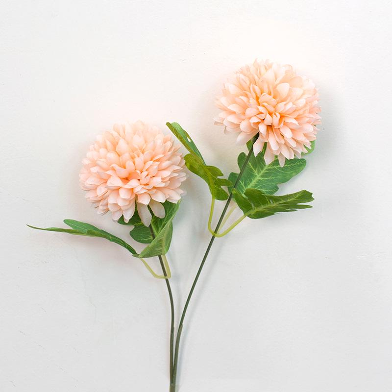 Hydrangea & Dandelion Artificial Bouquet with Hyacinth Double Heads - Decorative Flower Arrangement Length 30cm (manual measurement may have errors)