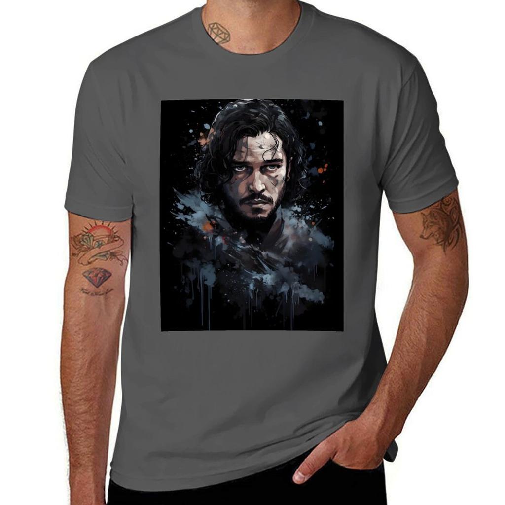 Jon Snow Tshirt Plus Size Street Style Tee
