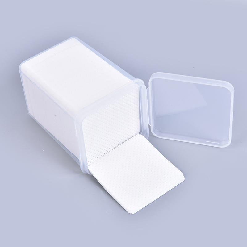 200Pcs/Box Lint-Free Nail Polish Remover Cottons Nail Art Soft Wipe Cleaner Tool