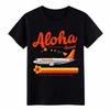 Unisex tričko Aloha Airlines Hawaii Retro Letadlo Dovolená Grafické Bavlněné Tričko