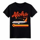 

Unisex Aloha Airlines Hawaii Retro Airplane Vacation Graphic T-Shirt Cotton Tee S