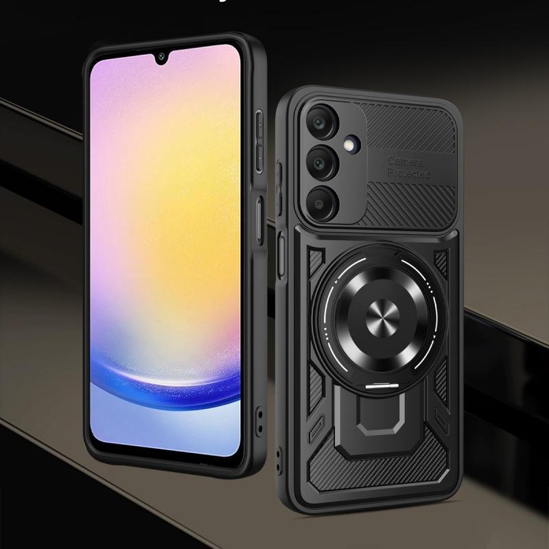 Luxury Magsafe Magnetic Wireless Charging Armor Case For Samsung Galaxy A36 A26 A25 Military Finger Ring Holder Protective Case