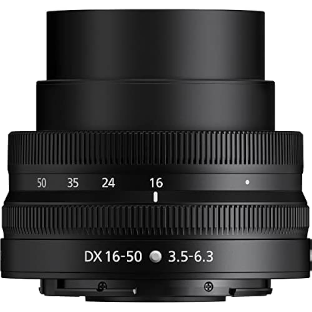 Nikon Standard Zoom NIKKOR Z DX 16-50mm f/3.5-6.3 VR Z Mount DX Lens NZDXVR16-50 Black