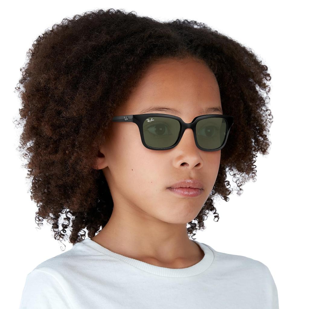 Ray-Ban Junior Sunglasses RJ9071S 100/71 Black / Dark Green 48