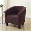 Leaves Jacquard Tub Chair Cover Elastic Club Sofa Slipcovers Armchair Case Single Sofa Cover for Living Room Bar Counter Banquet