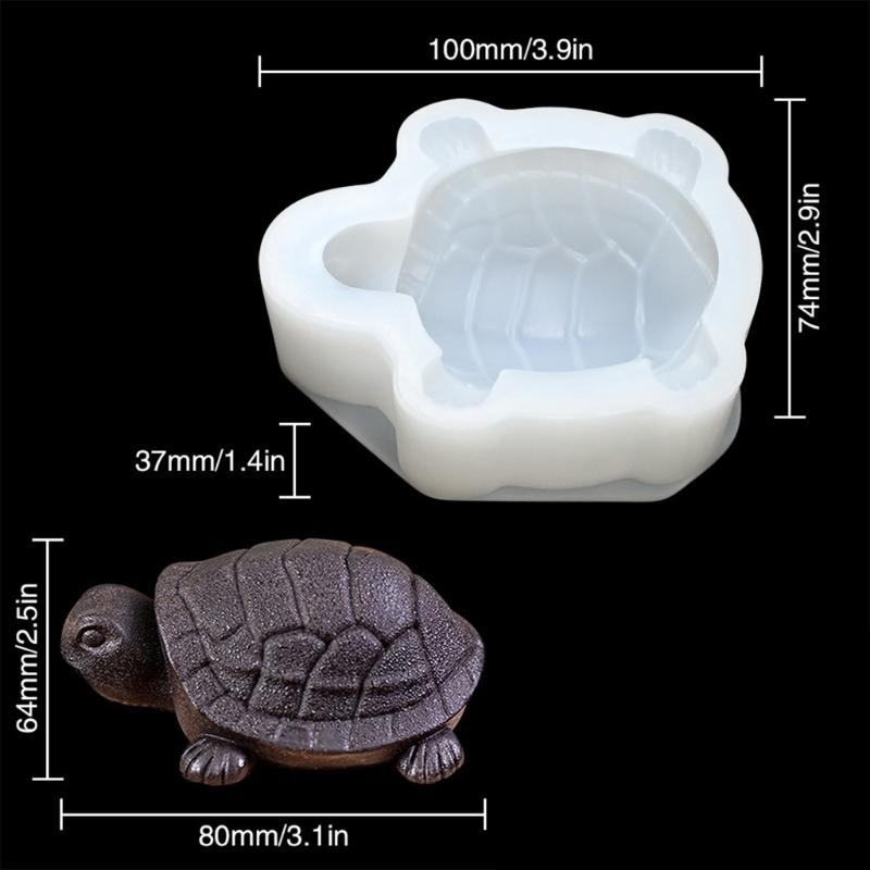 Set di 2 Stampini da Forno in Silicone a Forma di Tartaruga, Stampini per Cioccolato, Stampini per Fondant, Stampini per Dolci Dessert, Texture in Silicone per Dessert