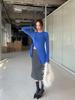 Dorothy Spring Korean Slimming Fishtail Midi Skirt - Versatile Solid Color with Tempered Slit for Women