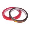 2 Rolls Thermal Sublimation Press Tape Red and Brown Color High Temperature Polyimide Tape for