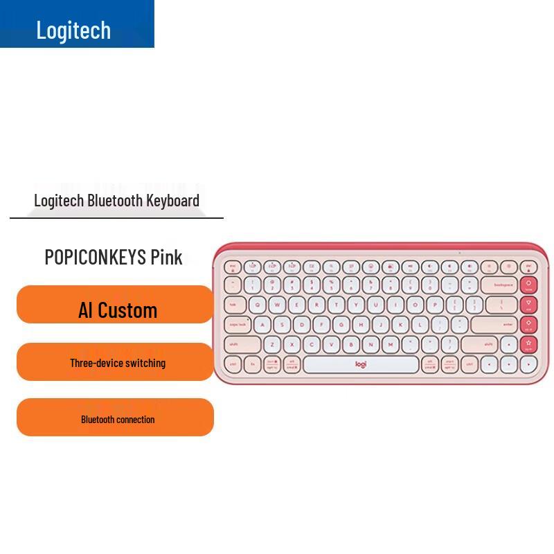

Logitech POP ICON KEYS Wireless Bluetooth Keyboard