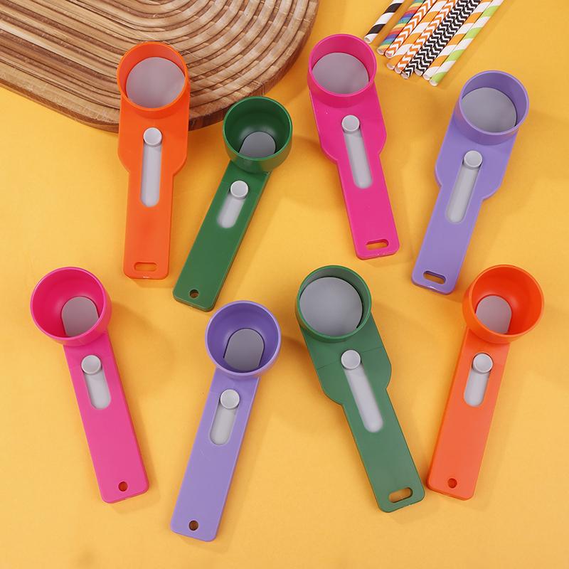 Creative No Spill Measuring Spoon Funnel Preparation Of Protein Powder Workout & Sports Drinks, Baby Formula Refill Mess Spill
