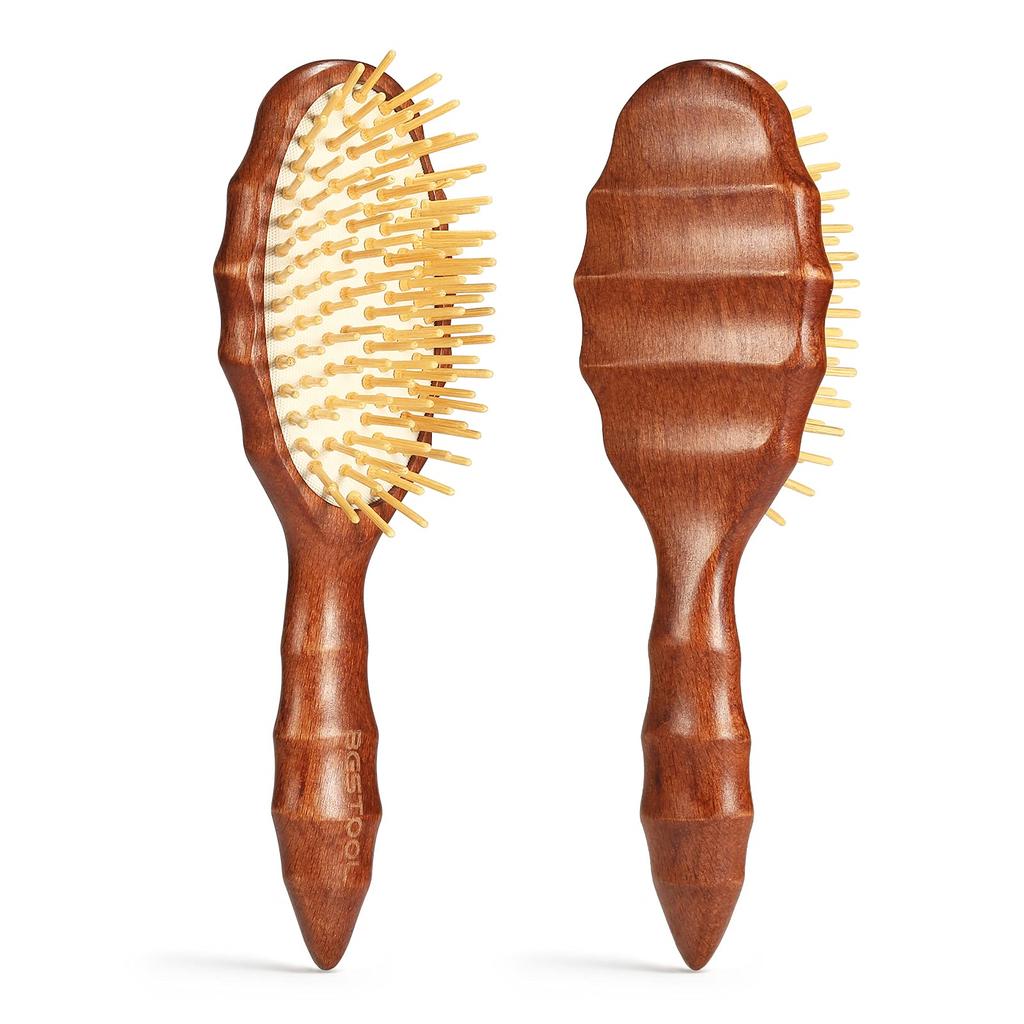 BESTOOL Hair Scalp Massage Wooden Retro For and Paddle High Hair Shiny Beautiful Hair Thinning Hair Hair Quality No Tangle Brush, Comb, Comb, Style,