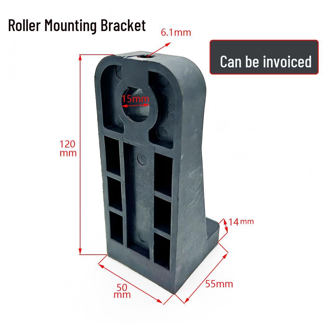 Non-powered Nylon Roller Mounting Bracket and Support
