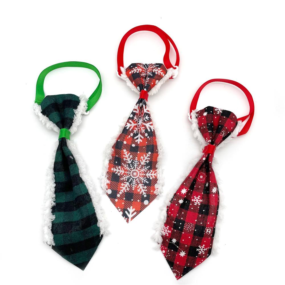 50pcs Christmas Pet Dog Grooming Ties Cat Bow BowTies Adjustable Dog Ties Pet Holiday Bow Tie Collar Pet Supplies for Small Dogs