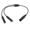 Dual Plug GA Dual Plug Adapter for Airbus 5 Pin XLR Adapter for PJ-068/PJ-055 General Aviation
