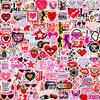 110Pcs/Set Downtown Y2K Girls Q-1 Mini Diary Manual Stickers DIY Scrapbooks Album Decor Decals Stickers