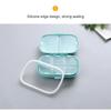 Mini Portable 8 Grids Pill Box Travel Medicine Organizer Container Wheat Sealed Tablets Storage Dispenser Box for Medicines