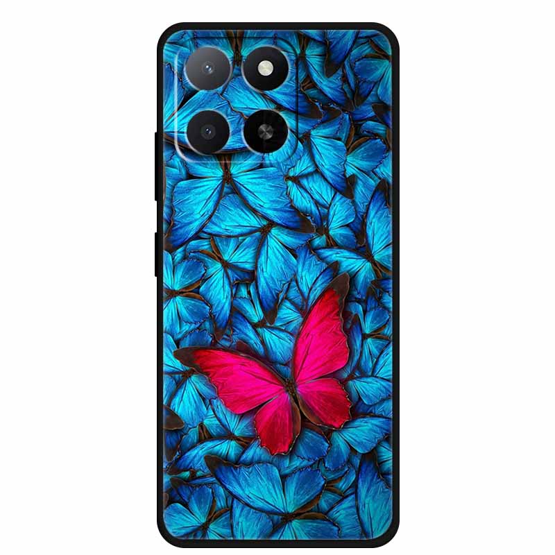 Für ZTE Blade A55 A35 Hülle Tiere Weiches Silikon TPU Handyhüllen Rückseite für ZTE Blade A35 BladeA55 Wolf Stoßfest Cool Capa