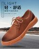 Läderskor för män, fritidsskor för affärer, ventilerande och lätta män, läderskor i brittisk stil herrskor