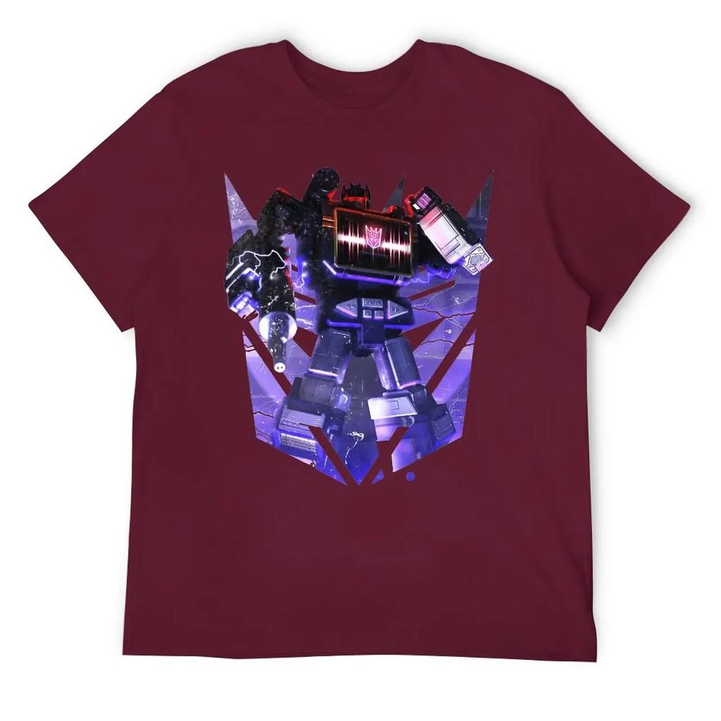 Czarny Decepticon Soundwave Wordtee Vintage 13 T-shirt Move Tees Casual Graficzny Śmieszny Nowość Dom Eur Okrągły Dekolt Transformer