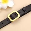 Women'S Belt Leather Retro Two-Layer Cowhide Black Belt Decorative Jeans Belt