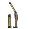 Multi-functional Foldable COB Flashlight Magnetic Base Red SOS Strobe Folding Work Light USB Rechargeable Metal Hook